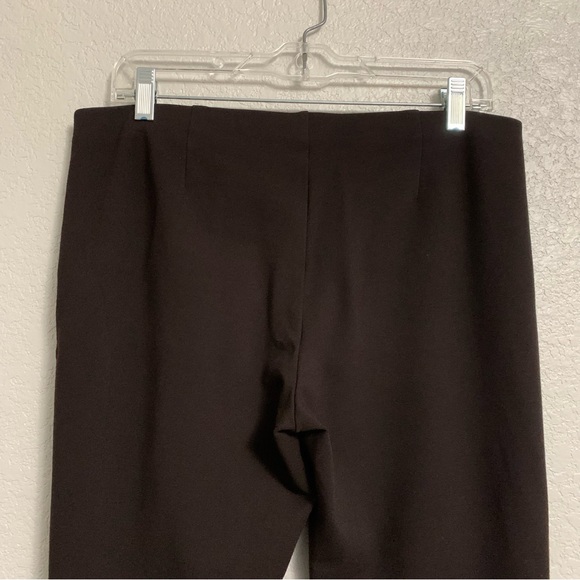 Eileen Fisher Pants Women 10 Lagenlook Bootcut Pull On Ponte Knit Elastic Waist - Picture 7 of 13